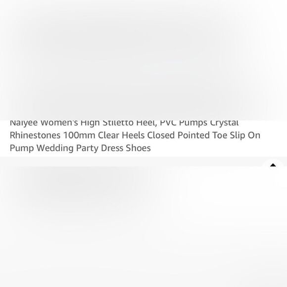 Naiyee Size 9.5 pointed toe acrylic heels covered in pearls and sequins - Picture 15 of 15